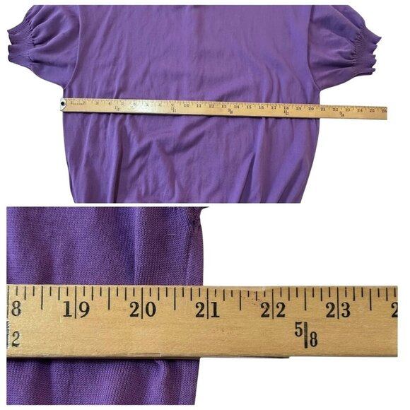 Plan C Striped Collar Cotton Knit Polo, Lavender, Size 42 IT, New with tag - Picture 14 of 15